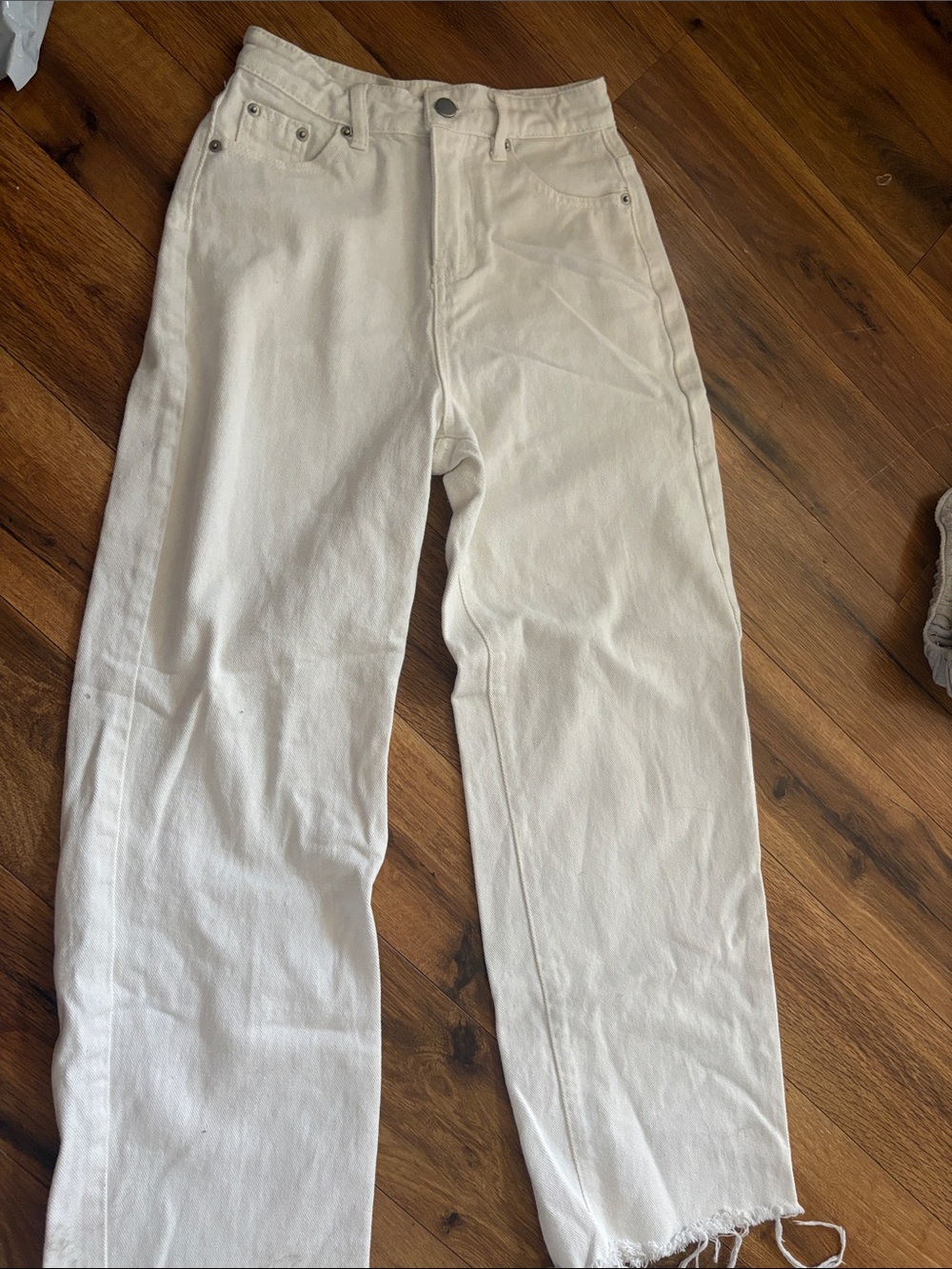 Women’s White Straight-Leg Pants